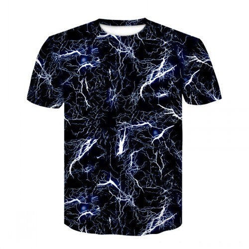 New 2019 Black lightning camouflage Men Compression Shirts + Leggings Base Layer Brand short Sleeve T Shirt Clothing