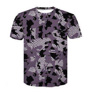 New 2019 Black lightning camouflage Men Compression Shirts + Leggings Base Layer Brand short Sleeve T Shirt Clothing