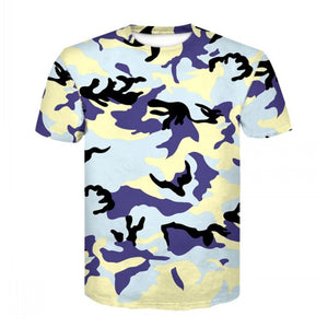 New 2019 Black lightning camouflage Men Compression Shirts + Leggings Base Layer Brand short Sleeve T Shirt Clothing