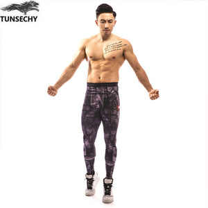 New 2019 Black lightning camouflage Men Compression Shirts + Leggings Base Layer Brand short Sleeve T Shirt Clothing