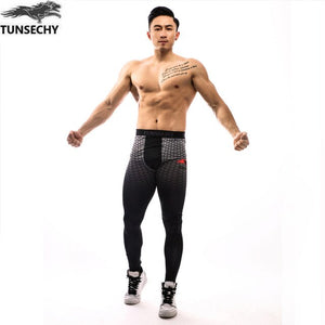 New 2019 Black lightning camouflage Men Compression Shirts + Leggings Base Layer Brand short Sleeve T Shirt Clothing