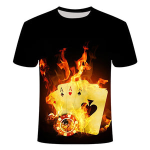 2019 Blue Flaming tshirt Men t shirt 3d t-shirt Black Tee Casual Top Anime Camiseta Streatwear Short Sleeve Clothing DropShip