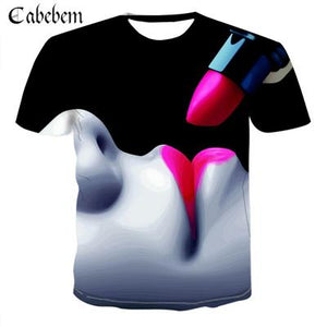 Men's T-shirt 2019 Summer Aurora Wolf 3D Print Fashion Men's Casual Tops Large Size 6XL Cool Men's T-Shirt Clothing New