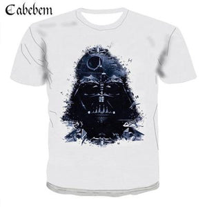 Men's T-shirt 2019 Summer Aurora Wolf 3D Print Fashion Men's Casual Tops Large Size 6XL Cool Men's T-Shirt Clothing New