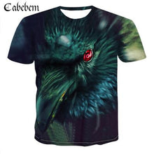 Load image into Gallery viewer, Men&#39;s T-shirt 2019 Summer Aurora Wolf 3D Print Fashion Men&#39;s Casual Tops Large Size 6XL Cool Men&#39;s T-Shirt Clothing New