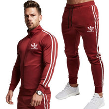 Load image into Gallery viewer, Men Tracksuit Cotton 2019 Gyms Suit Sportswear Two Piece Sets All Fleece Thick hoodie Trousers High Street Jackets Sets Clothing