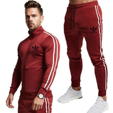 Load image into Gallery viewer, Men Tracksuit Cotton 2019 Gyms Suit Sportswear Two Piece Sets All Fleece Thick hoodie Trousers High Street Jackets Sets Clothing