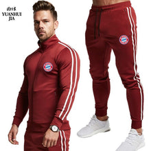 Load image into Gallery viewer, Men Tracksuit Cotton 2019 Gyms Suit Sportswear Two Piece Sets All Fleece Thick hoodie Trousers High Street Jackets Sets Clothing