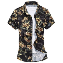 Load image into Gallery viewer, Summer Mens Short Sleeve Beach Hawaiian Shirts Casual Flower Floral Shirts Plus Size 6XL 2018 New Mens Clothing Fashion