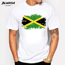 Load image into Gallery viewer, BLWHSA Jamaica Flag T shirt Men Summer Short Sleeve  Cotton Brands Design T-shirts Funny Jamaica National Flag Men Clothing