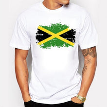 Load image into Gallery viewer, BLWHSA Jamaica Flag T shirt Men Summer Short Sleeve  Cotton Brands Design T-shirts Funny Jamaica National Flag Men Clothing