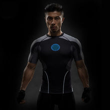 Load image into Gallery viewer, Costume Reverse black Flash 3D Printed T-shirts Men Raglan Short Sleeve Superhero Compression Shirt Fitness Clothing Tops Male