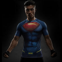 Load image into Gallery viewer, Costume Reverse black Flash 3D Printed T-shirts Men Raglan Short Sleeve Superhero Compression Shirt Fitness Clothing Tops Male