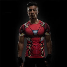 Load image into Gallery viewer, Costume Reverse black Flash 3D Printed T-shirts Men Raglan Short Sleeve Superhero Compression Shirt Fitness Clothing Tops Male