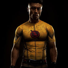 Load image into Gallery viewer, Costume Reverse black Flash 3D Printed T-shirts Men Raglan Short Sleeve Superhero Compression Shirt Fitness Clothing Tops Male