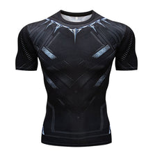 Load image into Gallery viewer, Men&#39;s T-Shirt Gyms Fitness Slim Tops 3D Super Hero Superman Compression Shirt Fitness T-Shirt Summer stretch Round neck clothing