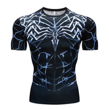 Load image into Gallery viewer, Men&#39;s T-Shirt Gyms Fitness Slim Tops 3D Super Hero Superman Compression Shirt Fitness T-Shirt Summer stretch Round neck clothing