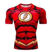 Load image into Gallery viewer, Men&#39;s T-Shirt Gyms Fitness Slim Tops 3D Super Hero Superman Compression Shirt Fitness T-Shirt Summer stretch Round neck clothing