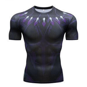 Men's T-Shirt Gyms Fitness Slim Tops 3D Super Hero Superman Compression Shirt Fitness T-Shirt Summer stretch Round neck clothing