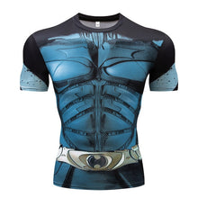 Load image into Gallery viewer, Men&#39;s T-Shirt Gyms Fitness Slim Tops 3D Super Hero Superman Compression Shirt Fitness T-Shirt Summer stretch Round neck clothing