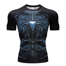 Load image into Gallery viewer, Men&#39;s T-Shirt Gyms Fitness Slim Tops 3D Super Hero Superman Compression Shirt Fitness T-Shirt Summer stretch Round neck clothing