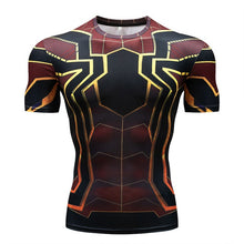 Load image into Gallery viewer, Men&#39;s T-Shirt Gyms Fitness Slim Tops 3D Super Hero Superman Compression Shirt Fitness T-Shirt Summer stretch Round neck clothing