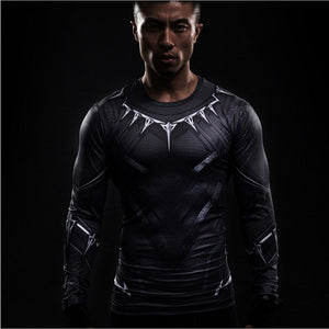 Compression Shirt Flash 3D Printed T-shirts Men Raglan Long Sleeve Flash Cosplay Costume Fitness Clothing Tops Male